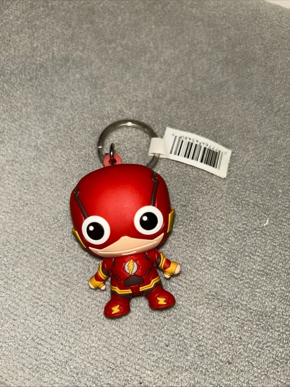 Lot Of 3 DC Comic Keychains ~ Flash/Superman/Harley Quinn